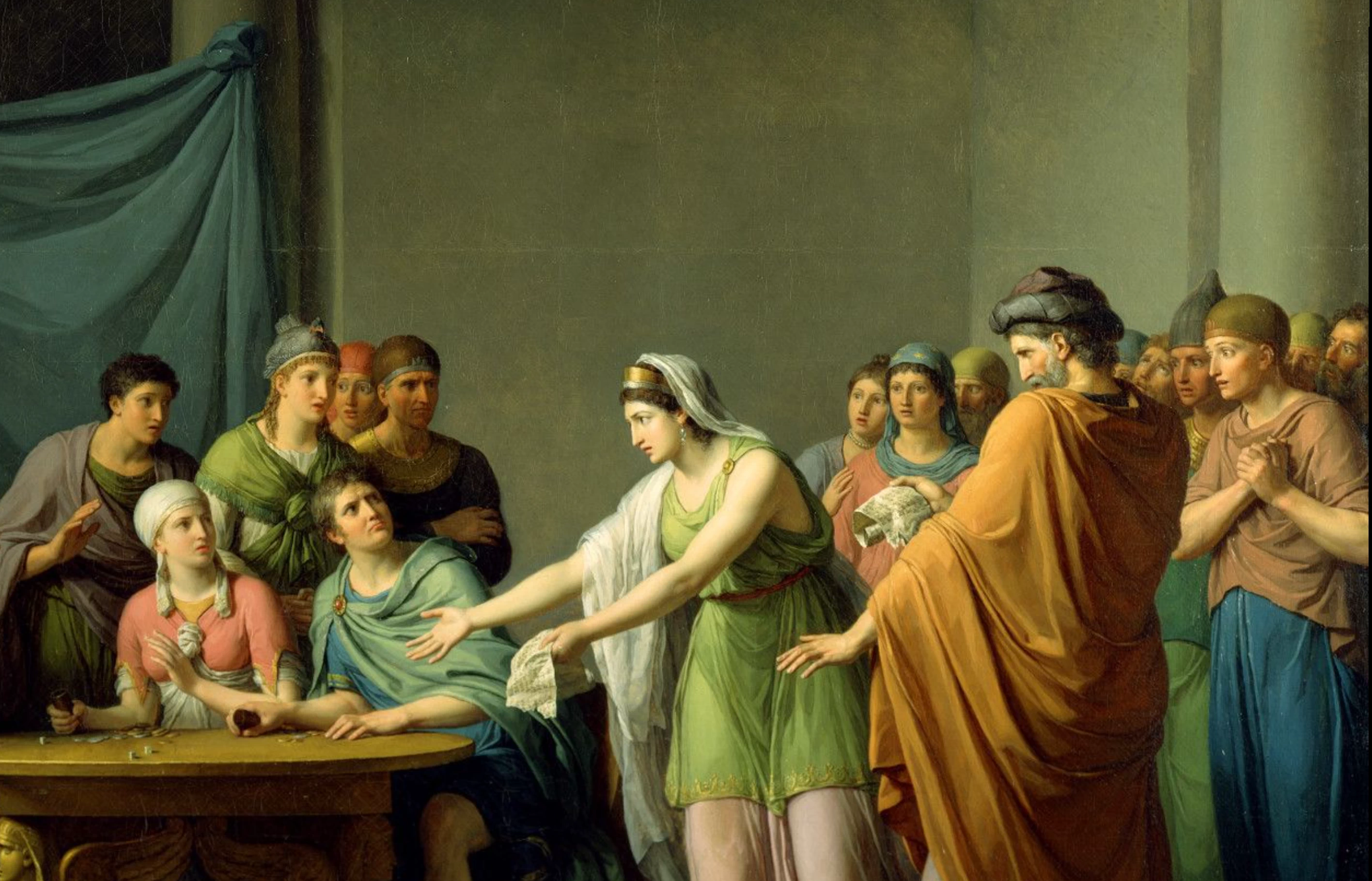 Berenice rimprovera Tolomeo, 1802 - Detroit Institute of Art, dettaglio